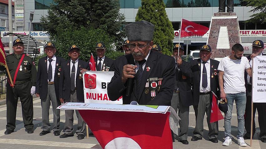 Beyşehirli Kıbrıs Gazileri Basın Açıklamasında Bulundu