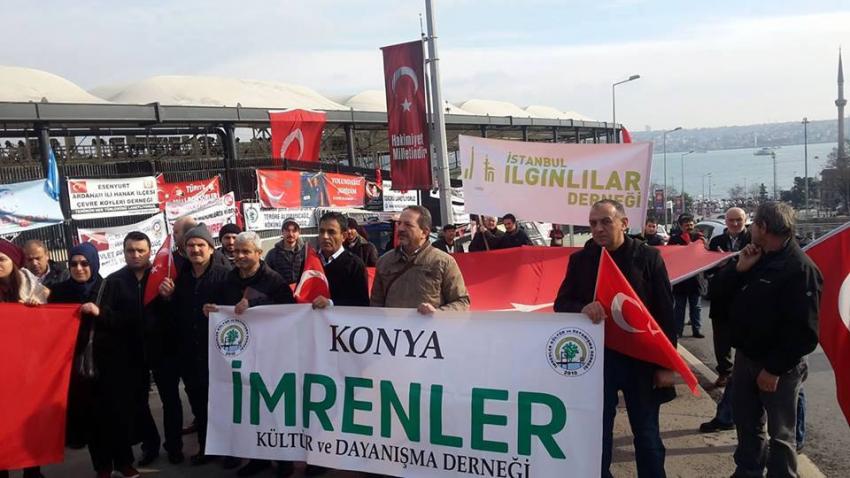 İstanbul'da ki Konyalılar Şehitler Tepesine Yürüdü