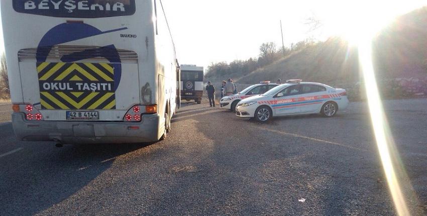 Beyşehir’de, Jandarma Trafik Servislerde Denetim Yaptı