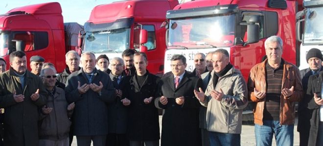 Beyşehir'den Suriye'ye 6 Tır Yardım