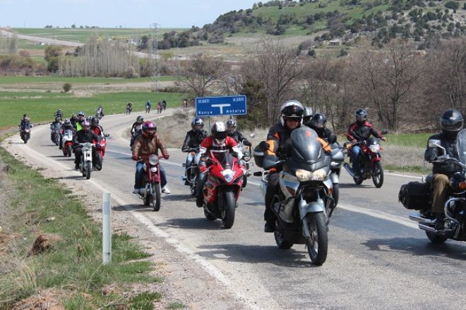 Motosiklet tutkunları Jandarma için buluştu