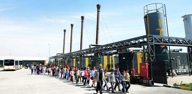 Çöpten elektrik üreten tesisler öğrencilere tanıtılıyor