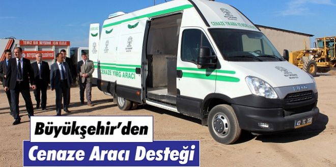 Büyükşehirden cenaze yıkama aracı desteği