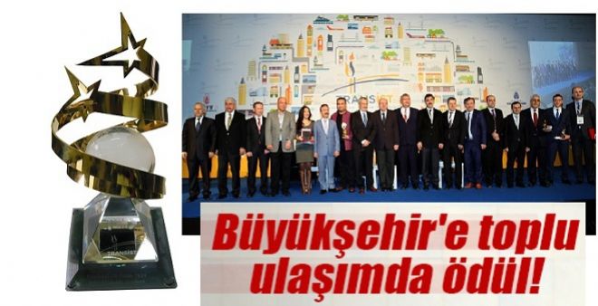 Büyükşehir'e Toplu Ulaşım Ödülü