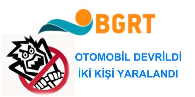 Seyir Halindeki Otomobil Takla attı 2 Yaralı