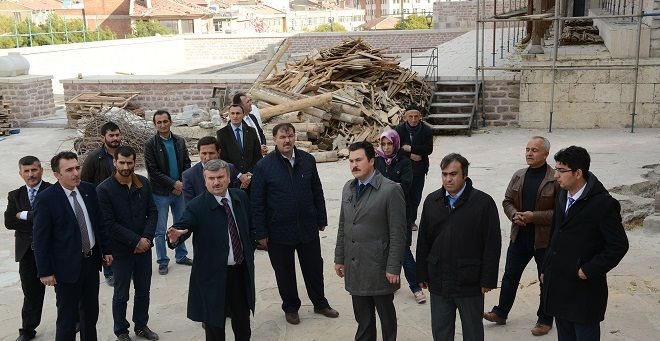 Akyürek Alaaddin Camiinde İncelemelerde Bulundu