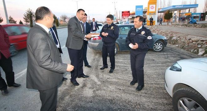 Özaltun; Emniyet Mensuplarını Ziyaret Etti