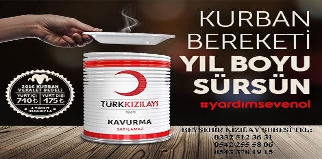 Kızılay'dan Kurban Kampanyası