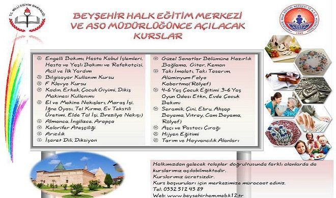 Halk Eğitim Merkezi 2016-2017'ye Hazır