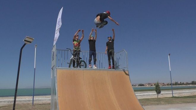 Beyşehirde Mehteranlı Skatepark Tanıtımı  