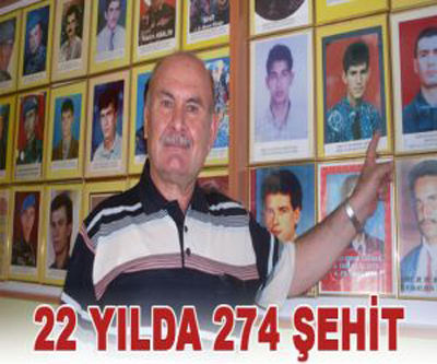 22 yılda 274 şehit 