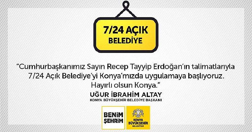 Büyükşehir Belediyesi 7/24 Hizmetinizde