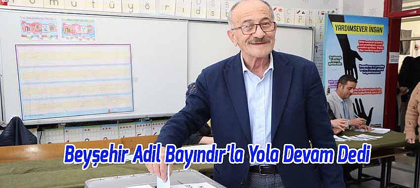 Beyşehir, Adil Bayındır ile “Yola devam” dedi