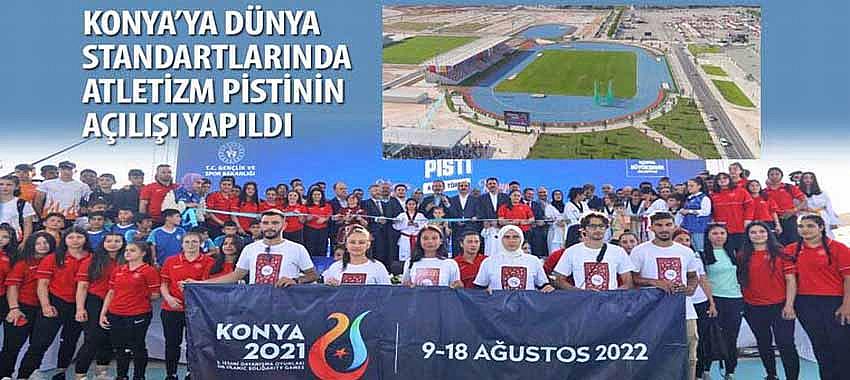 Konya’ya Dünya Standartlarında Atletizm Pistinin Açılışı Yapıldı