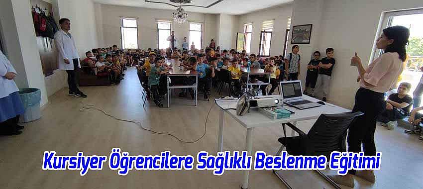 Kursiyer Öğrencilere Sağlıklı Beslenme Eğitimi