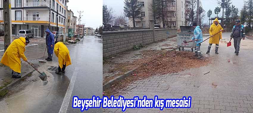 Beyşehir Belediyesi'nden kış mesaisi