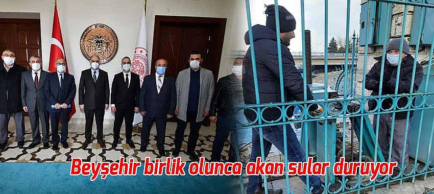 Beyşehir birlik olunca akan sular duruyor