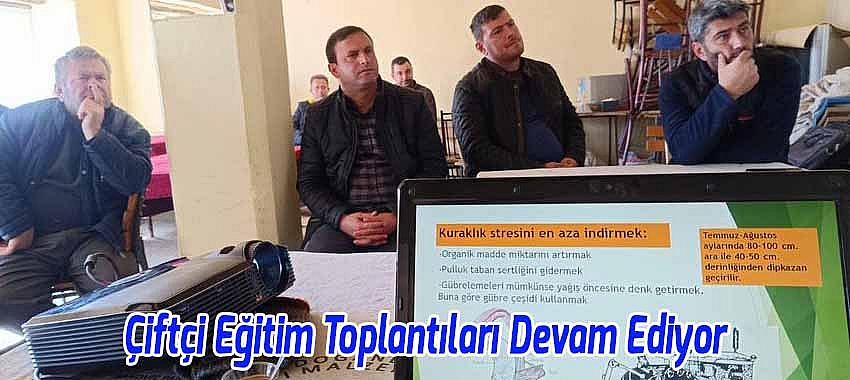 Beyşehir’de Çiftçi Eğitim Toplantıları Devam Ediyor