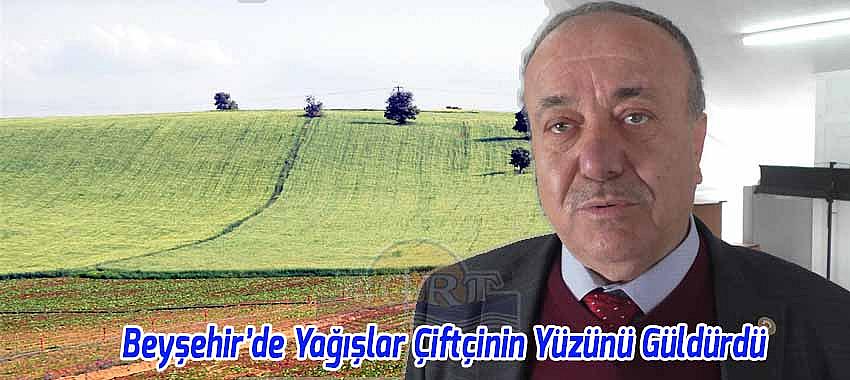 Beyşehir’de Yağışlar Ekinlerin ve Çiftçinin Yüzünü Güldürdü