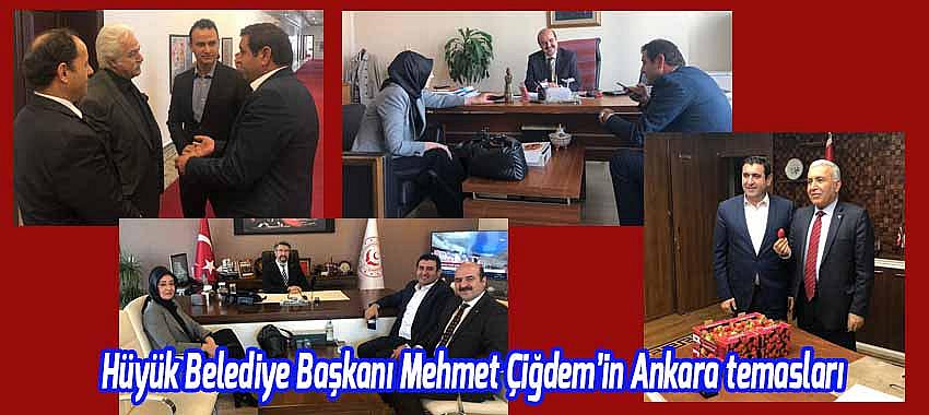 Hüyük Belediye Başkanı Mehmet Çiğdem’in Ankara temasları