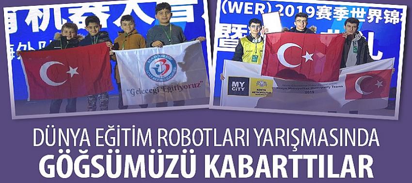 Dünya Eğitim Robotları Yarışmasında Göğsümüzü Kabarttılar