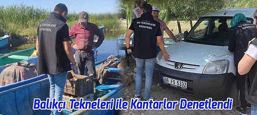 Beyşehir Balıkçı Tekneleri ile Kantarlar Denetlendi