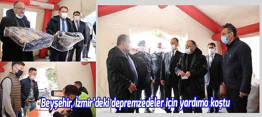 Beyşehir, İzmir’deki depremzedeler için yardıma koştu