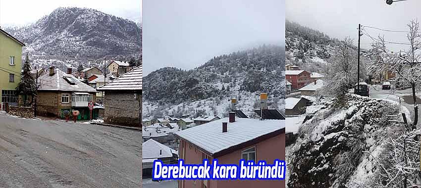 Derebucak kara büründü