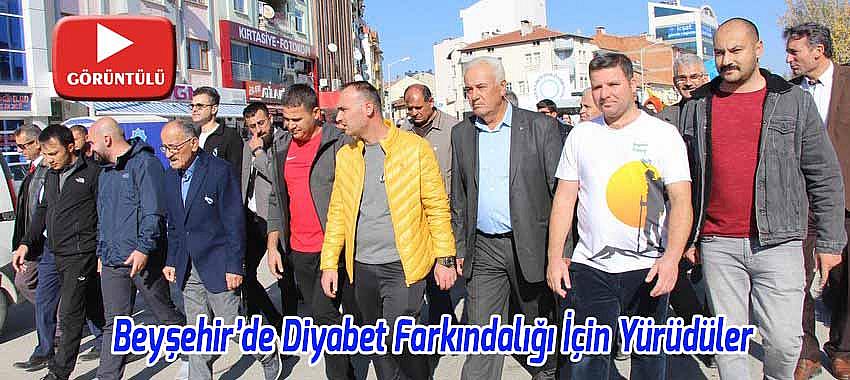 Beyşehir’de Diyabet Farkındalığı İçin Yürüdüler