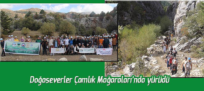 Doğaseverler Çamlık Mağaraları’nda yürüdü