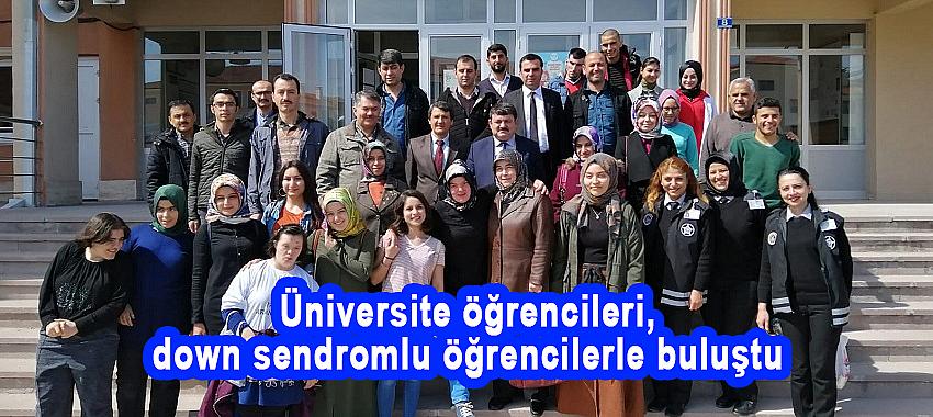 Üniversite öğrencileri, down sendromlu öğrencilerle buluştu