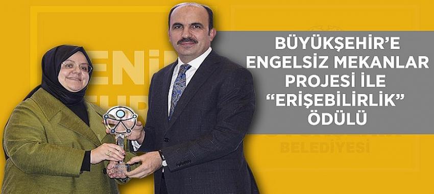 Büyükşehir’e Engelsiz Mekanlar Projesi İle “Erişebilirlik” Ödülü