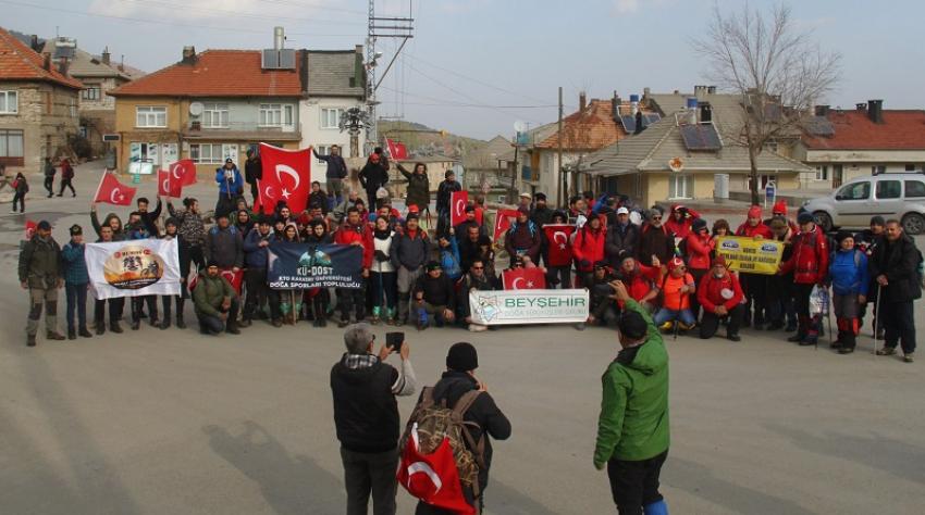 Dağcı ve Doğaseverler Afrin Şehitleri İçin Tırmandı