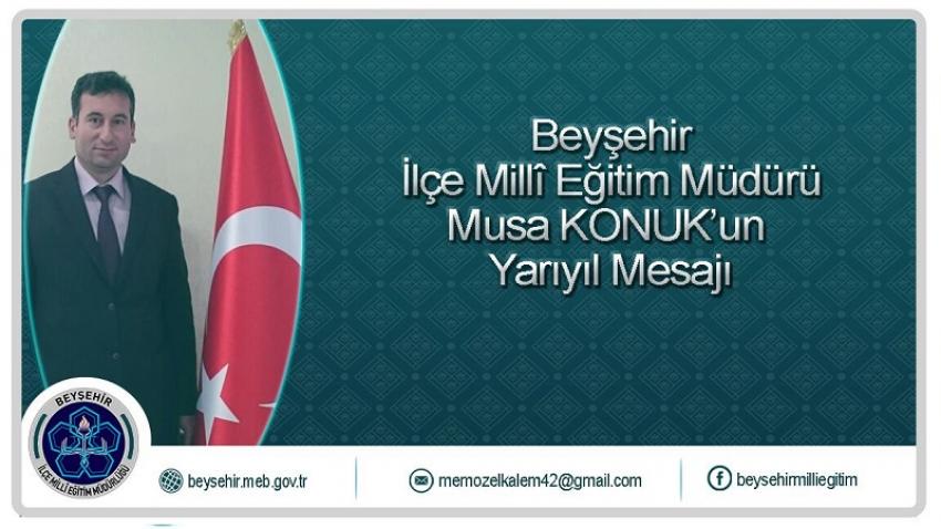 Milli Eğitim Müdürü Konuk'tan Yarıyıl Mesajı