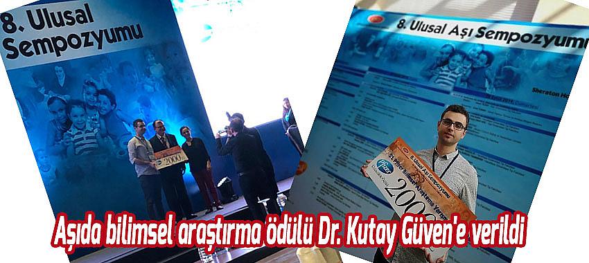 Aşıda bilimsel araştırma ödülü Dr. Kutay Güven'e verildi