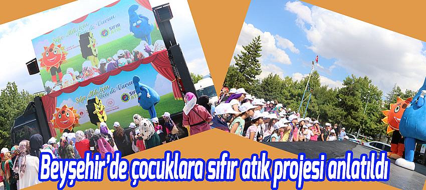 Beyşehir’de çocuklara sıfır atık projesi anlatıldı