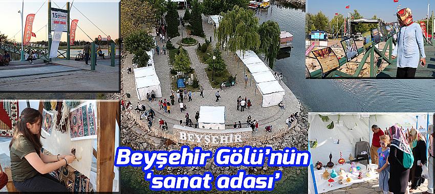 Beyşehir Gölü’nün ‘sanat adası’