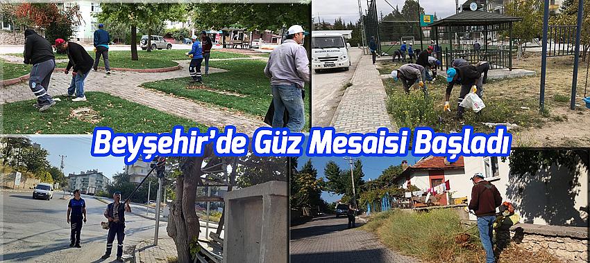 Beyşehir'de Güz Mesaisi Başladı