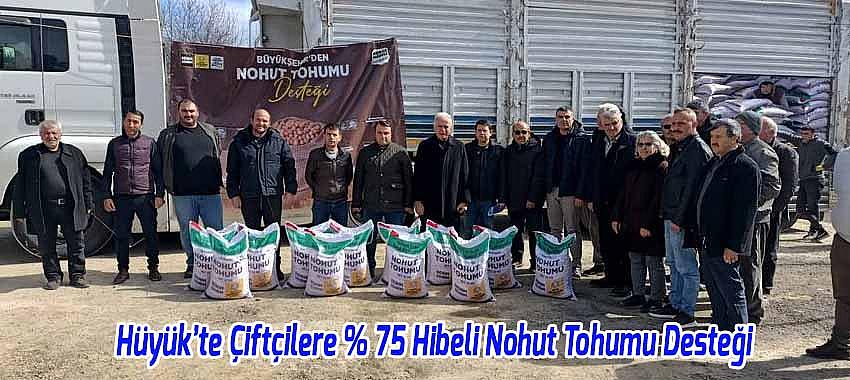 Hüyük’te Çiftçilere 75 Hibeli Nohut Tohumu Desteği