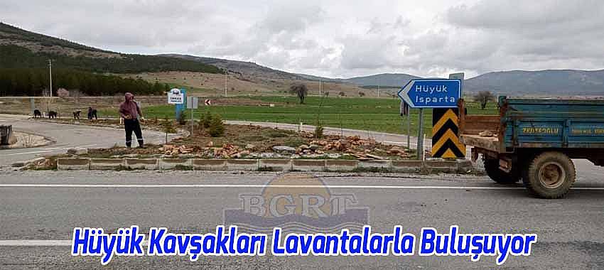 Hüyük Kavşakları Lavantalarla Buluşuyor