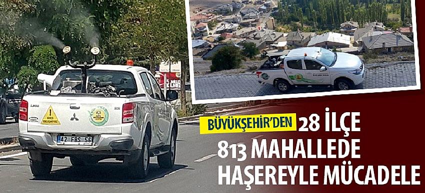 Büyükşehir’den Konya Genelinde Haşereyle Mücadele