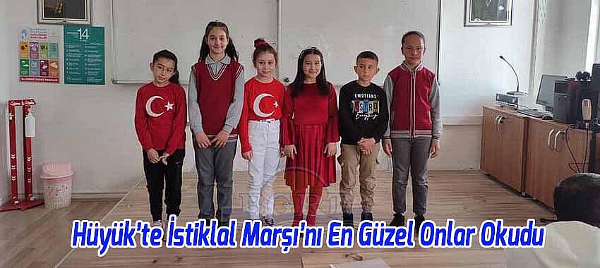 Hüyük'te İstiklal Marşı’nı En Güzel Onlar Okudu