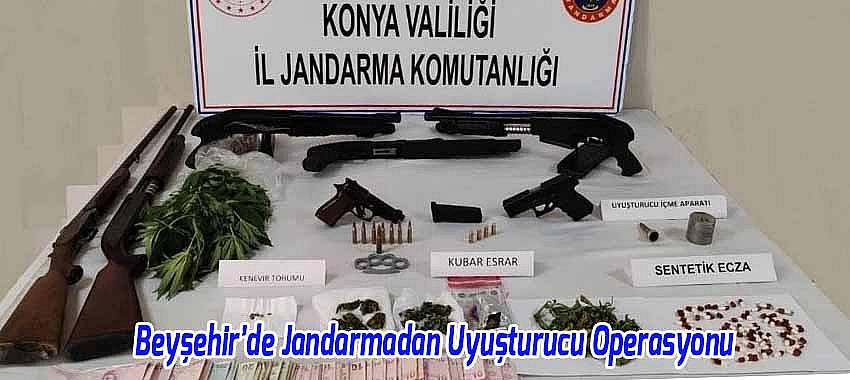 Beyşehir'de Jandarmadan Uyuşturucu Operasyonu, 2 Gözaltı