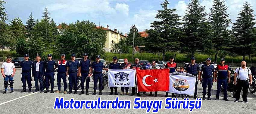 Jandarmanın Kuruluş Yıl Dönümünde Motorculardan 'Saygı Sürüşü'