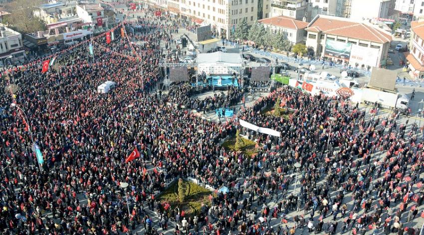 On Binlerce Konyalı “Davamız Kudüs” Dedi