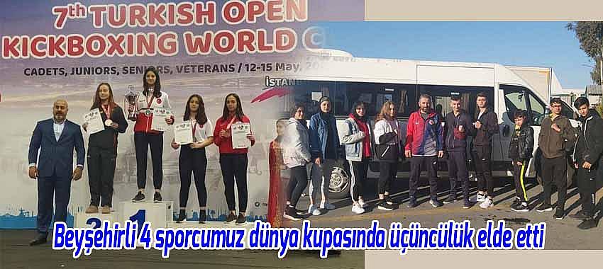 Beyşehirli 4 sporcumuz dünya kupasında üçüncülük derecesi elde etti