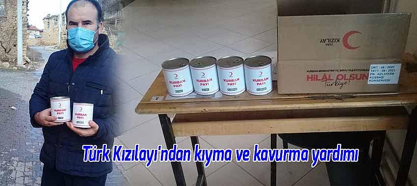 Türk Kızılayı'ndan kıyma ve kavurma yardımı