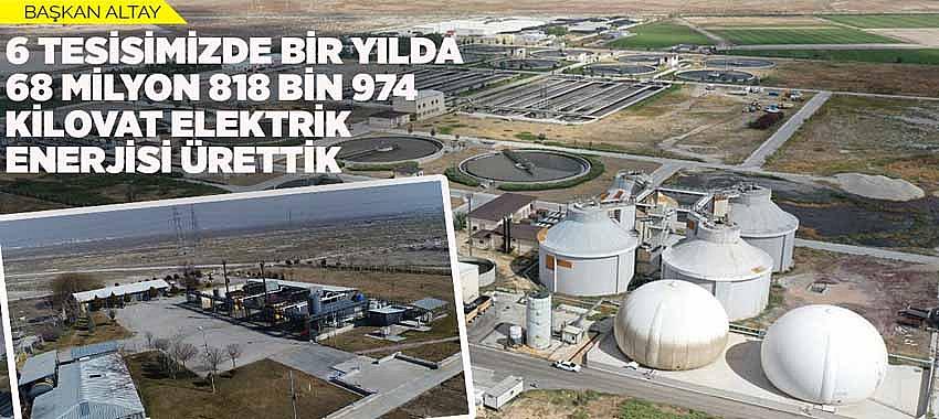 Başkan Altay: “6 Tesisimizde Bir Yılda 68 Milyon 818 Bin 974 Kilovat Elektrik Enerjisi Ürettik”