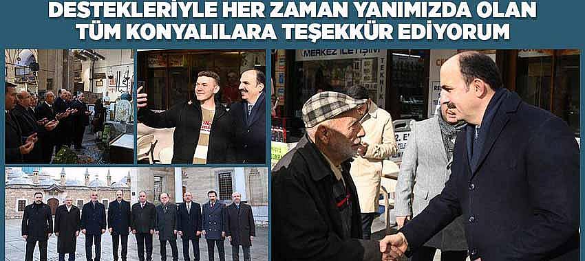 Başkan Altay: “Destekleriyle Her Zaman Yanımızda Olan Tüm Konyalılara Teşekkür Ediyorum”