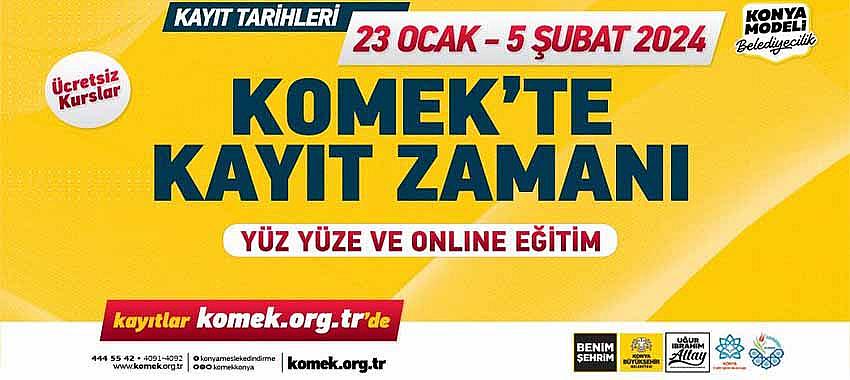 KOMEK ve ASEM’de Yeni Dönem Kayıtları Başladı